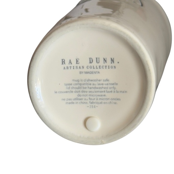 Rae Dunn White Ceramic Boss Coffee Tea Travel Tumbler Mug - Picture 8 of 13